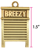 Metal Washboard "Breezy" Pendants