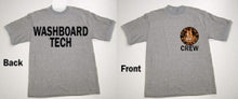 Load image into Gallery viewer, Gray Washboard Tech T-Shirt (Double Sided Printing)