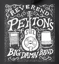 Load image into Gallery viewer, Black zip up Hoodie Instrument design
