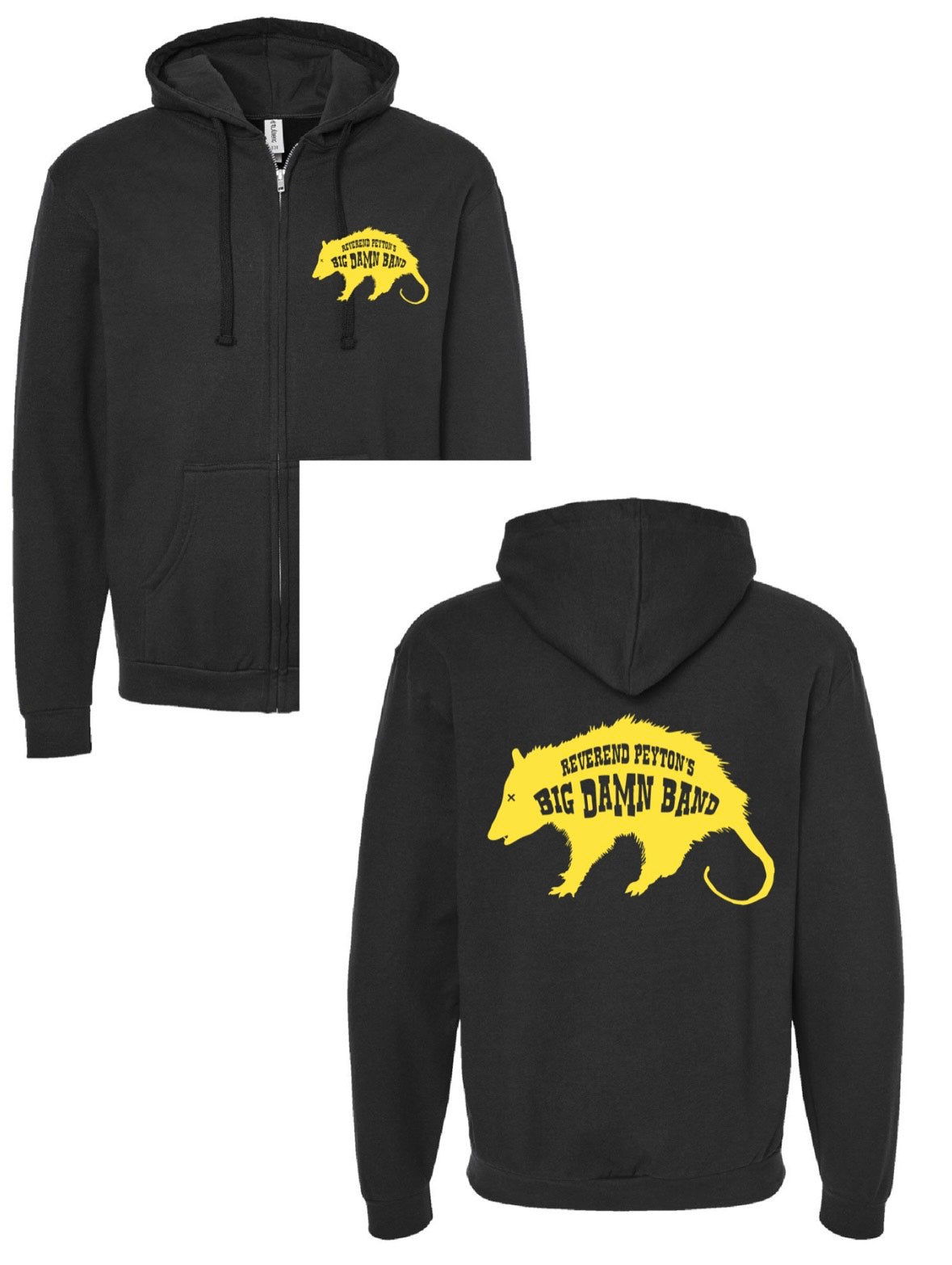 Opossum Zip-Up Hoodie – Big Damn Band