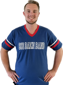 Red White and Blue Big Damn Band Athletic Jersey NEW