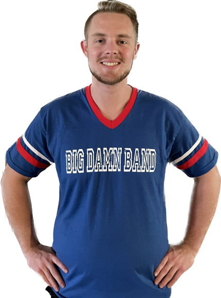 Oversized Baseball V-neck T-shirt