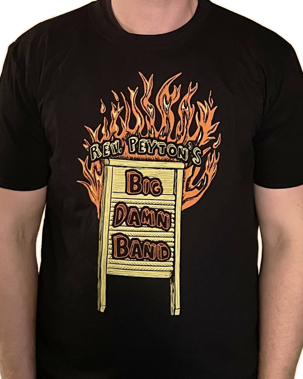 Flaming Washboard T-Shirt (NEW!)