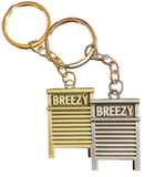 Metal "Breezy" Keychains (Washboard)