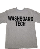Gray Washboard Tech T-Shirt (Double Sided Printing)