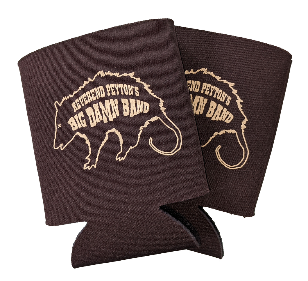 Pair of Opossum Logo Koozies